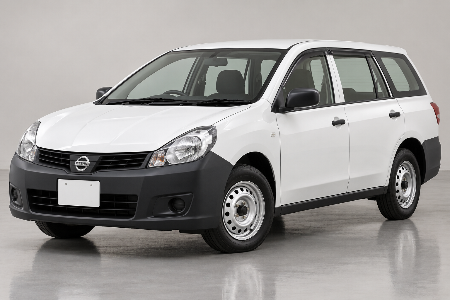 White Nissan wagon